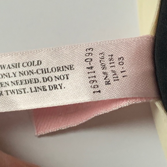 Victoria's Secret Classic Black Bikini Bottom with Pink Piping Size Small - Picture 13 of 15